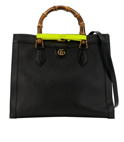 Medium Diana Bag, &pound;1,300, Handbags, Black, Leather, Front view